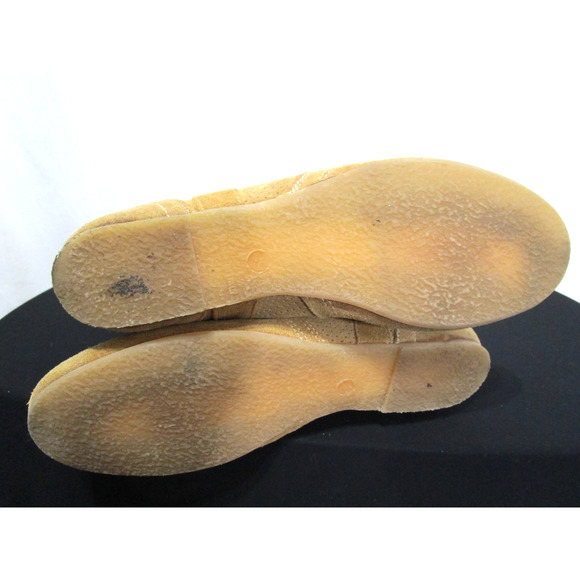 Sundance Tan Brown Perforated Suede Knee High Pull On Boots Women 8 US/39 EU - Picture 10 of 12